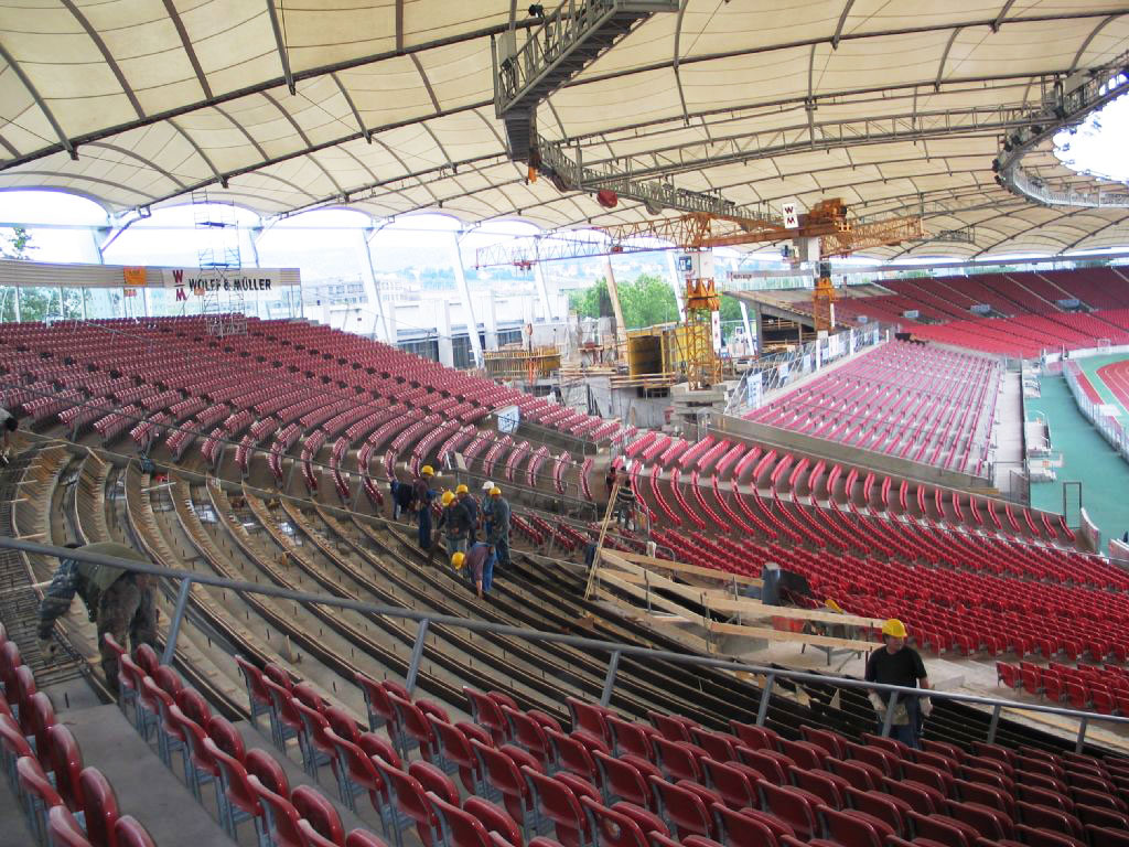Wabe-Plan Architektur Mercedes-Benz Arena, Gottlieb-Daimler Stadion