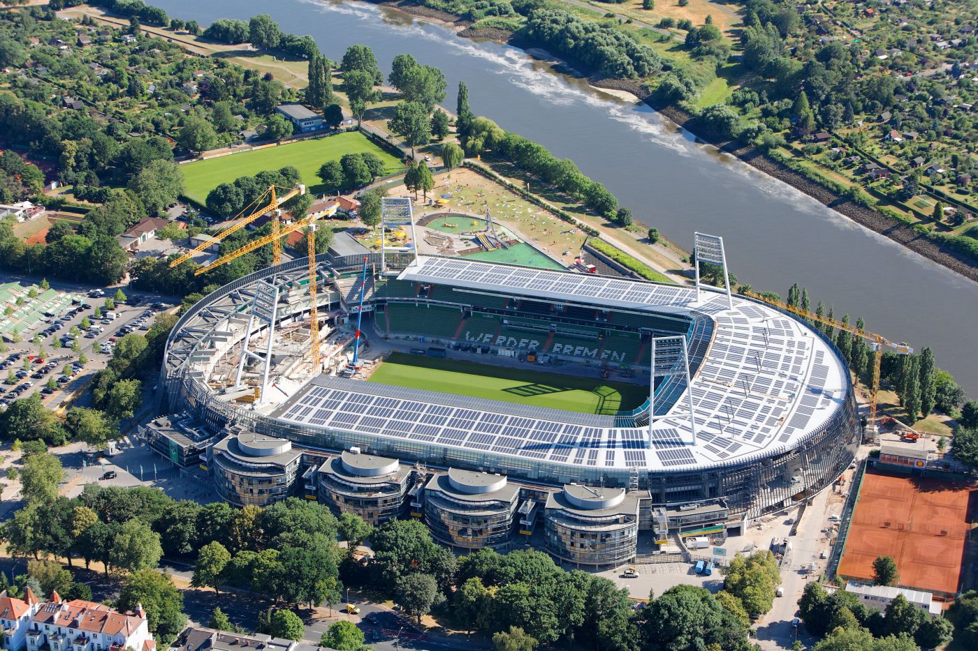 Wabe-Plan Architektur Weser-Stadion Bremen Baustelle