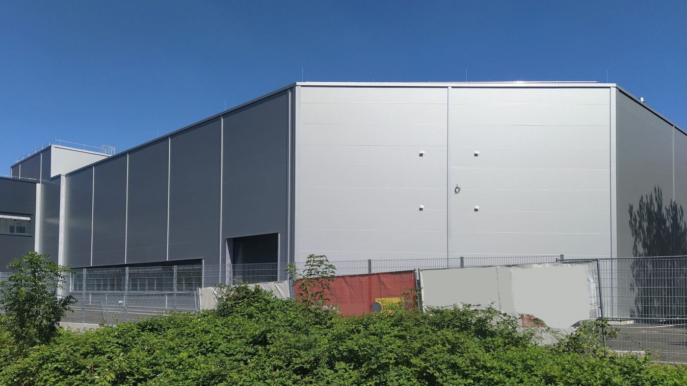 Wabe-Plan Architektur Industriehalle Esslingen Automobilhersteller, Baustelle